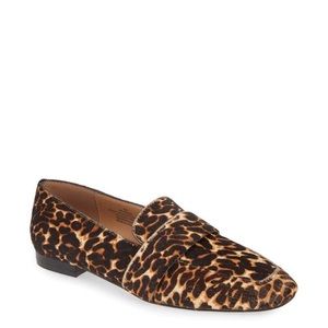 Halogen Lucy Genuine Calf Hair Loafer Leopard
